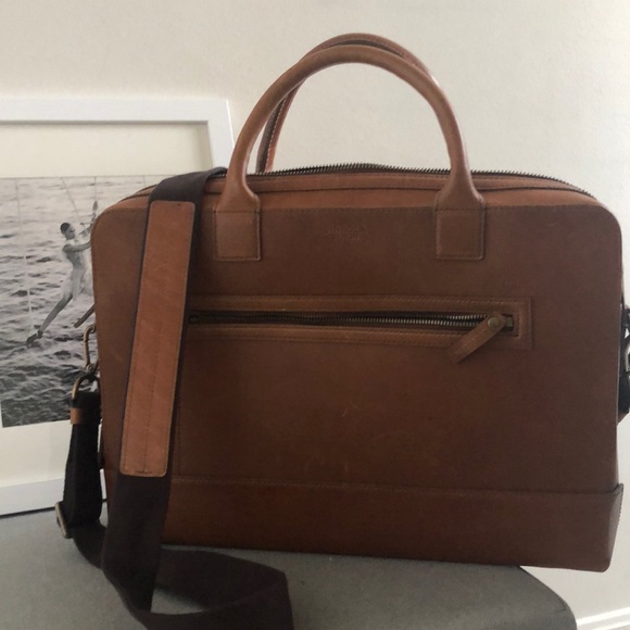 Shinola Bags Shinola Computer Brief Navigator Leather In Medium Brown Poshmark